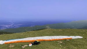 décollage parapente de Montségur en Ariège