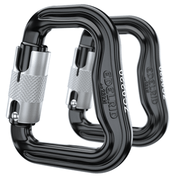 2 mousquetons en alu Edelrid ALIAS